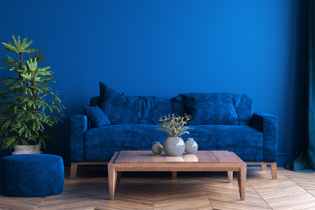 Kolor classic Blue w mieszkaniu